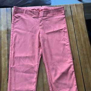Popana Woman’s Fitted Pants Large Coral EUC